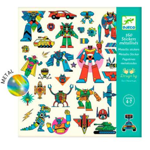 Djeco Robots 160 Autocolantes