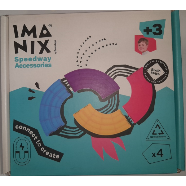 Braintoys - Imanix Speedway Curva 4 Peças