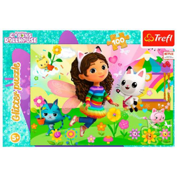 Trefl - Puzzles 100 Pcs Glitter - Glitter Gabby /