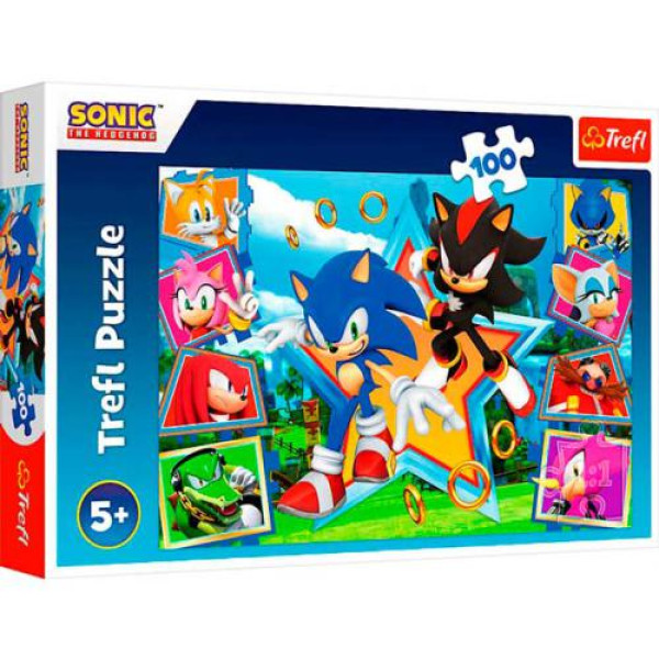 Trefl - Puzzles 100 Pcs Meet Sonic / SEGA Sonic Th