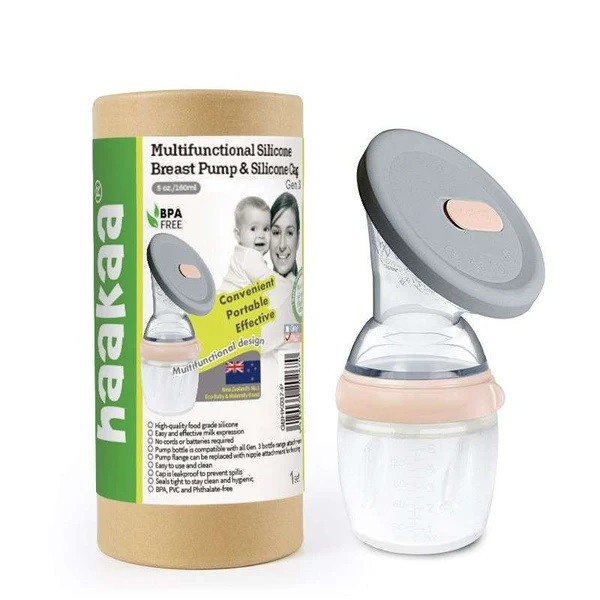 Haakaa -Coletor Leite 250ml+Tampa Cinz (GBHK038-P)