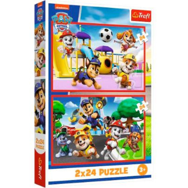 Trefl - Puzzles - 2 x 24pcs - PAW Patrol (TR34434)
