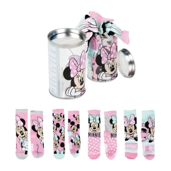 Disney - Meias Minnie 23/26 (4 Pares)