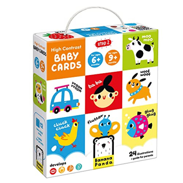 BP - HIGH CONTRAST BABY CARDS 6M(BAN76277)