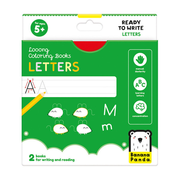 BP - COLORING BOOKS WRITE LETTERS 5M (BAN50194)