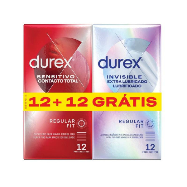 Durex Sensitivo 12+ Con Total 3