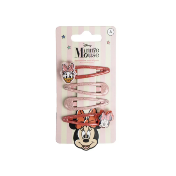 Acessórios de Cabelo Gancho 4 Peças Minnie