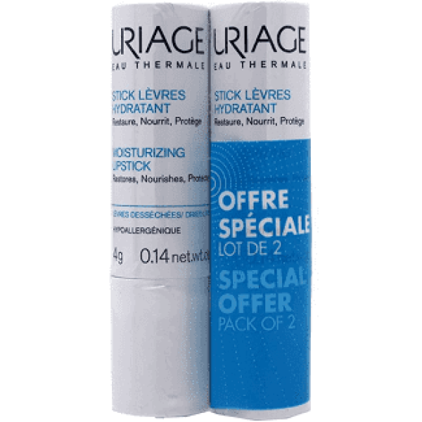 Uriage Duo Stick Labial 2 x 4 g com Desconto de 50%