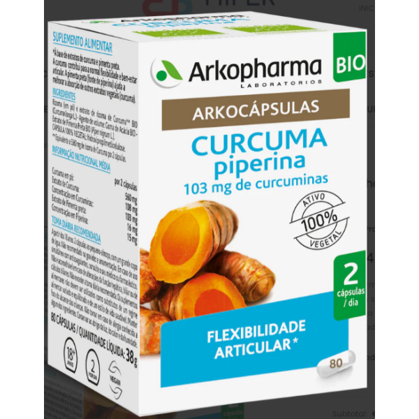 Arkocapsulas Curcuma Caps X80,   cáps(s)