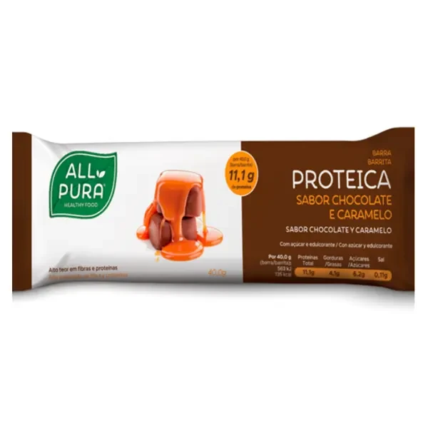Allpura Barra Prot Chocol/Caramelo 40G,