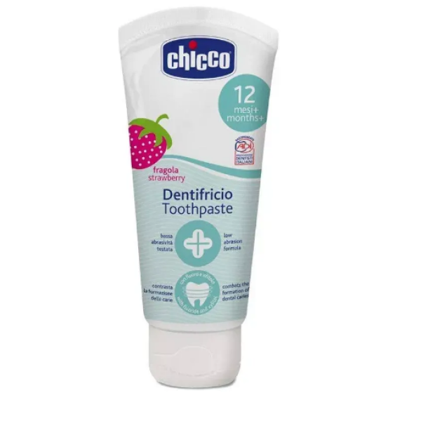 CHICCO PASTA DE DENTES MORANGO 12M+