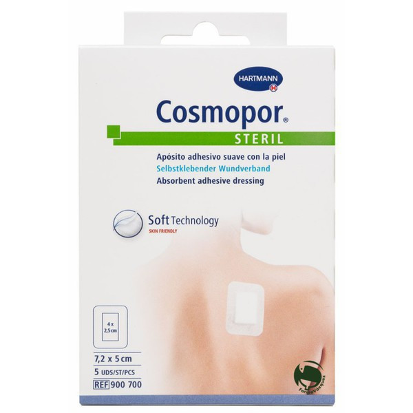 Cosmopor Steril Penso 7,2cmx5cm X5