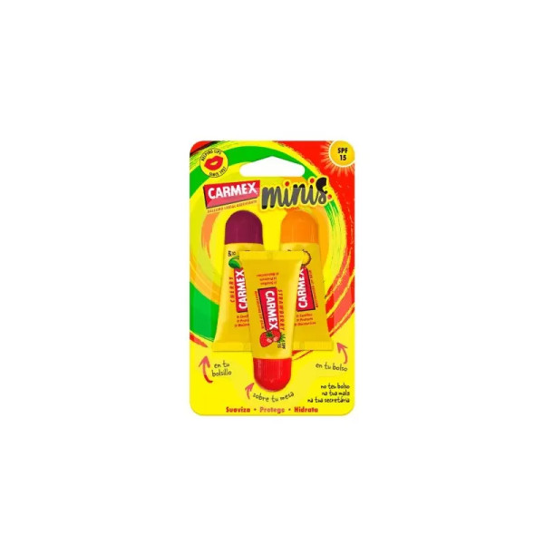 Carmex Tubo Hid Lab SPF15 Minis 5g X3,