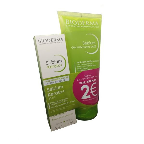 Sebium Bioderma Kera+Gel-Cr 30+Gel200Ml