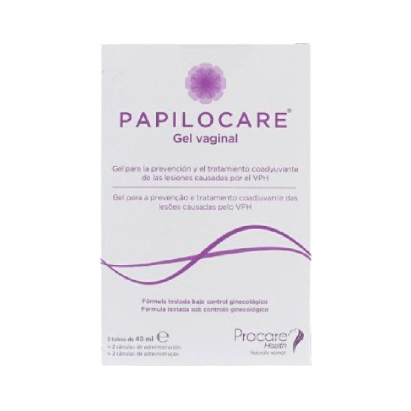 Papilocare Gel Vaginal Canula 40ml X2