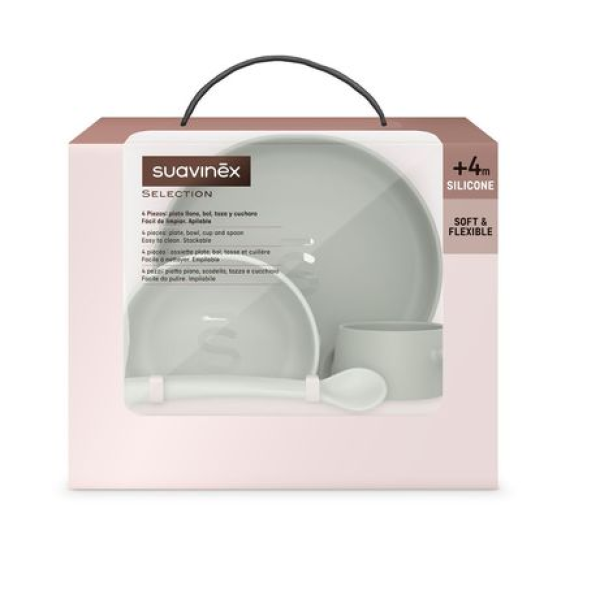 Suavinex Loiça Silic Soft <mark>F</mark>lex Verd 4m+