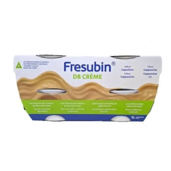Fresubin Db Creme Cr Cappuccino 4X125G,   pudim