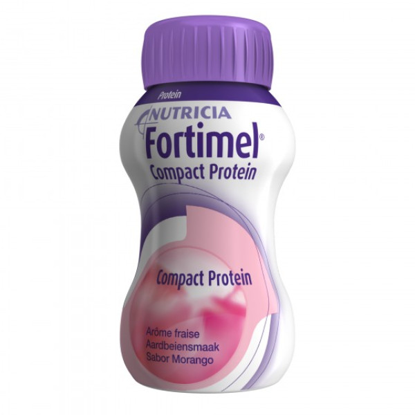 FORTIMEL COMPACT PROTEIN MORANGO 125ml X4