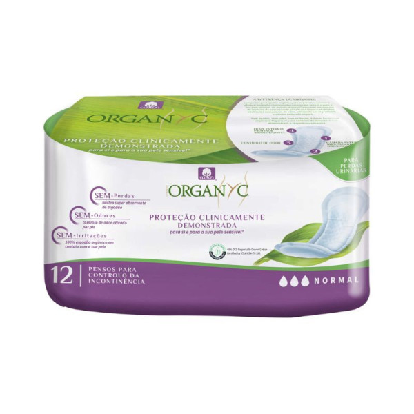 Organyc Penso Normal Cont Incontin X12