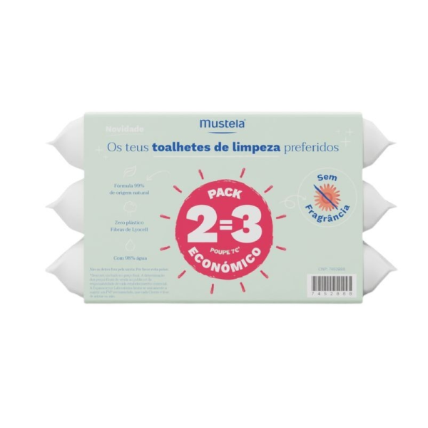 Mustela Toalhetes Limp S/Perf 2=3