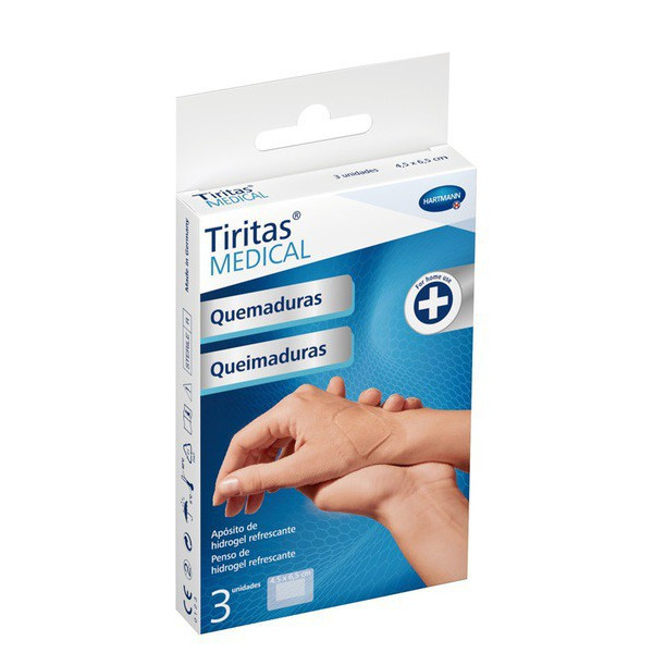 TIRITAS MEDICAL PENSO QUEIMAD 4,5X6,5CMX3