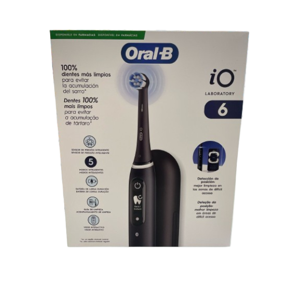 Oral B Lab iO 6 Esc Dent Elet Preta+Rec