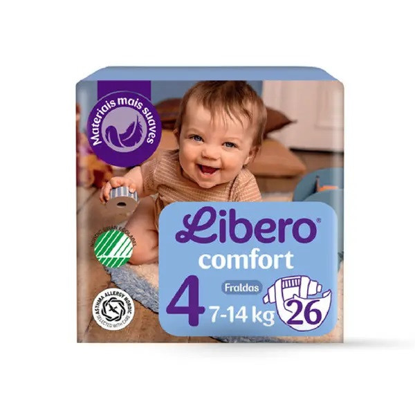 Libero Comfort 4 Fralda 7-14Kg X26,