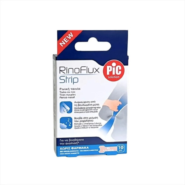 Pic Rinoflux Tiras Nasais XL 6,7X2CmX10,   x 1