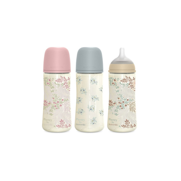 Suavinex Poetry BibPA TetFis M 270Ml3M+,   x 1